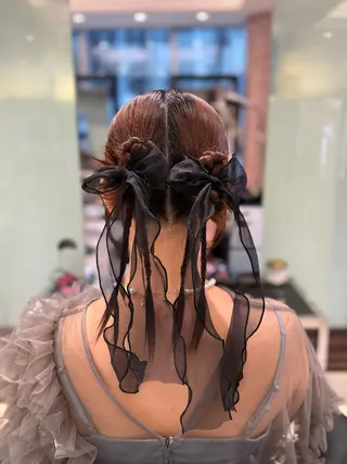 ミディアム ヘアアレンジ ボブ・ショート 🌻Yurinaのヘアスタイル