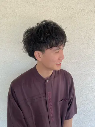 パーマ メンズ 吉澤大和 カット/カラーのヘアスタイル