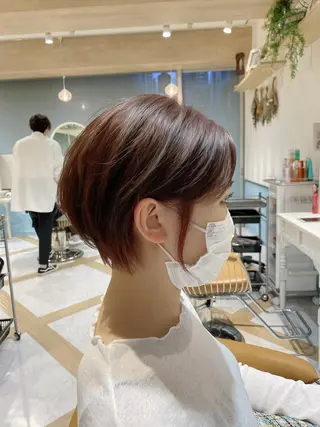 ショート カラー 🌟モテ髪ショート 🌟店長 津賀涼のヘアスタイル