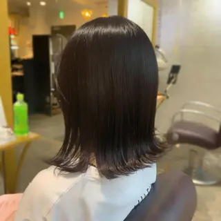 ミディアム カラー Saki💛心斎橋 レイヤー/艶髪のヘアスタイル