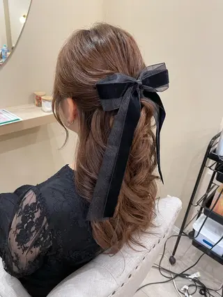 ロング ヘアアレンジ ユ ミのヘアスタイル
