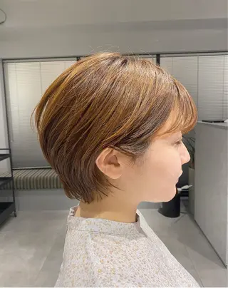 ショート 艶カラー/似合わせ 💖Emmy💖のヘアスタイル