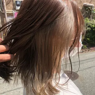ミディアム カラー カラー職人 なかもと たつひろのヘアスタイル