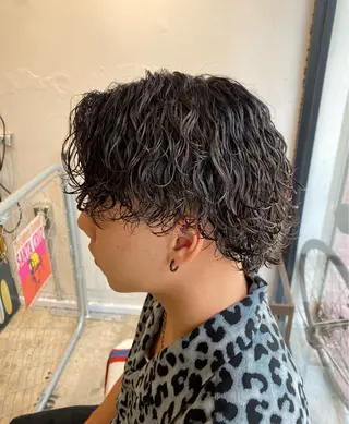 パーマ メンズ 🌴パーマオタク🌴 長谷川 諒佑🌈のヘアスタイル