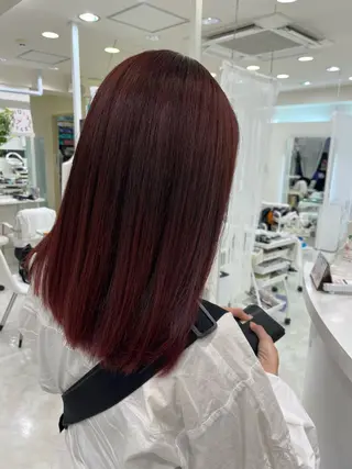 セミロング カラー 山森 大地のヘアスタイル