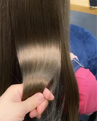 セミロング 神パーマ&ツヤ髪 黒田ダイのヘアスタイル