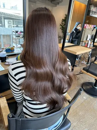 ロング カラー DAIKIベージュ 🍂レイヤーカットのヘアスタイル