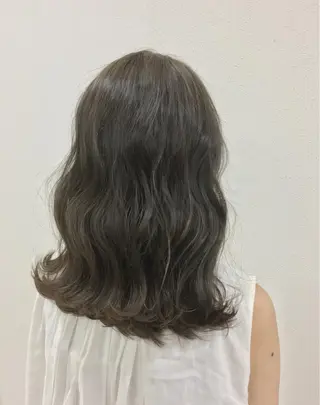 セミロング カラー ノンダメージ髪質改善 カラー💎/KURAのヘアスタイル