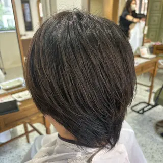 ミディアム カラー メンズ 中澤 衿葉のヘアスタイル