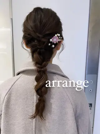 ロング ヘアアレンジ ボブパーマ 🌷ヨシカワハナコのヘアスタイル