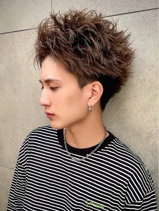 ショート メンズ 大人メンズパーマ メンズ特化　萱原大幹のヘアスタイル