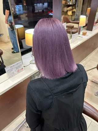 ミディアム カラー 甲斐 司のヘアスタイル