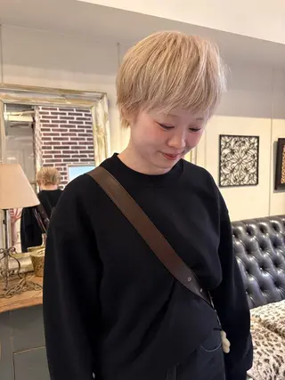 ショート カラー ichika/福岡 /透明感カラー🤎のヘアスタイル