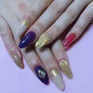 ミディアム ネイル 《LB》ラブリエ Nail&eyeのマツエク・マツパデザイン