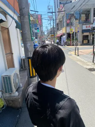 カラー 縮毛矯正とレイヤー カット/杉村凜汰郎のヘアスタイル
