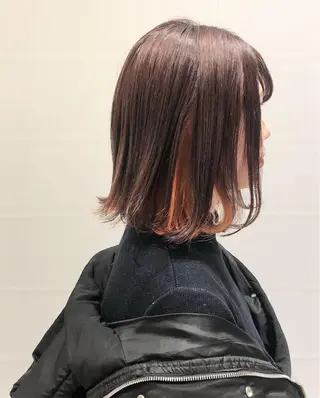 カラー ウルフカット ハッシュカット/七海のヘアスタイル