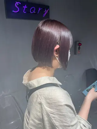 ショート カラー 🦋ハイトーンボブ ショート🦋トシキのヘアスタイル