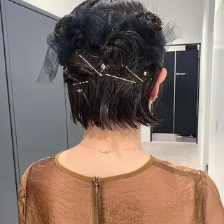 ショート ヘアアレンジ KAWATOKO MISUZUのヘアスタイル