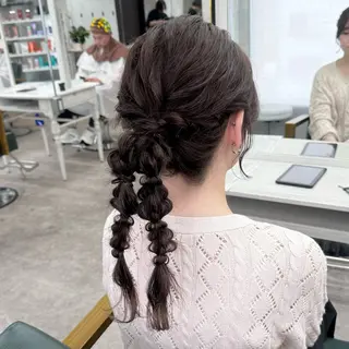 ロング ヘアアレンジ JUNSHIN🦋 ヘアセット／カラーのヘアスタイル