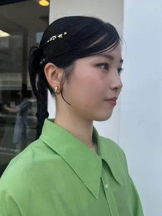 ロング ヘアアレンジ ハロウ momonaのヘアスタイル
