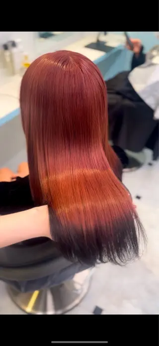 カラー 🇰🇷韓流暖色ヘア 🍒saaya🍒のヘアスタイル
