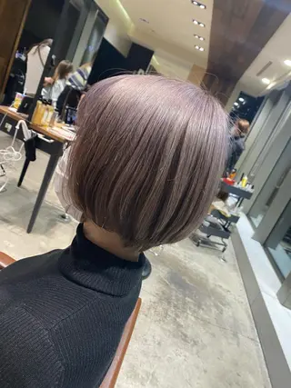 カラー 顔まわりの神様✨ 透明感カラー藤嶋秀幸のヘアスタイル