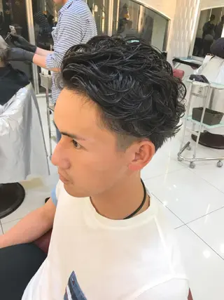 パーマ メンズ 【髪質改善×カラー】 QUALIS沓掛貴浩のヘアスタイル