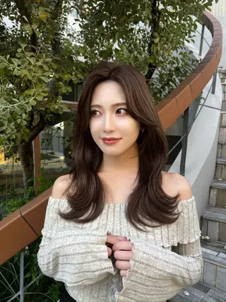 セミロング 映える顔まわり/前髪 特化 💗 ユキマのヘアスタイル