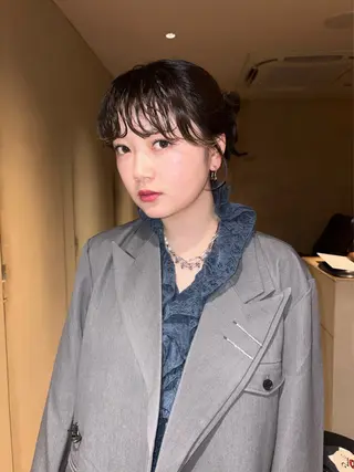 ヘアアレンジ ボブ/ヘアセット 結婚式卒業式アレンジのヘアスタイル