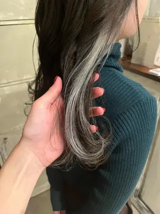 ロング カラー 赤み消しカラー/ ナチュラル/トモキのヘアスタイル