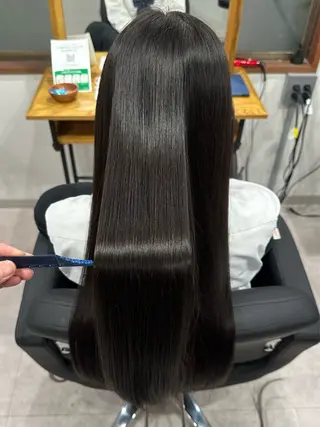 ロング パーマ 《髪質改善・縮毛矯正 /ブリーチ》坂本爽のヘアスタイル