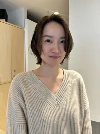 ショート カラー 柔らかgirly/ レイヤー/yuiのヘアスタイル