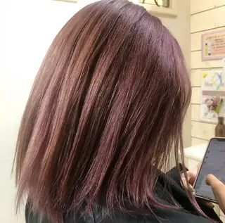 ミディアム カラー カラー職人 なかもと たつひろのヘアスタイル