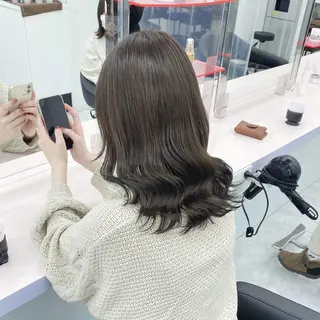 カラー 🌼リナ🌼赤み消し オリーブ/ブラウンのヘアスタイル
