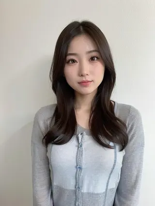 ロング カラー ヘアアレンジ 透明感爆モテカラー Hitoshiのヘアスタイル