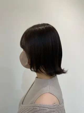 ミディアム カラー 若杉 一葉のヘアスタイル