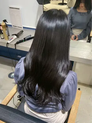 ロング 美髪矯正🍀 似合わせカット渡邊のヘアスタイル