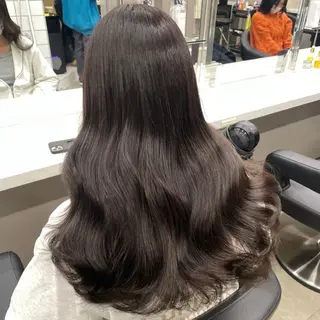 ミディアム カラー ✨艶モテカラー✨/ブ ラウン🤎／赤み消しのヘアスタイル