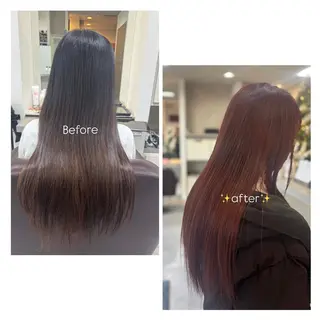 ロング カラー 原口 圭織のヘアスタイル