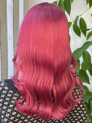 ロング カラー UNBLEACH ブリーチカラーのヘアスタイル