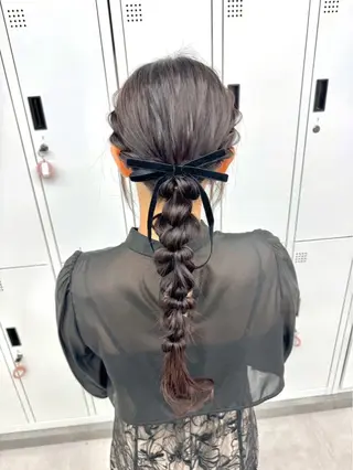 ロング ヘアアレンジ ️💛ᩚヘアセット/ エクステ/みゆ️🌻のヘアスタイル