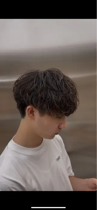 パーマ ヘアアレンジ メンズ fifth park 六反穂 龍介のヘアスタイル