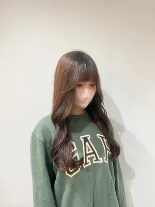 ロング 透明感カラー🫧 🍒久留米美容室のヘアスタイル