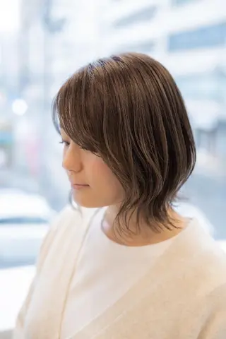 ミディアム カラー Lazo/ 原弥和子のヘアスタイル