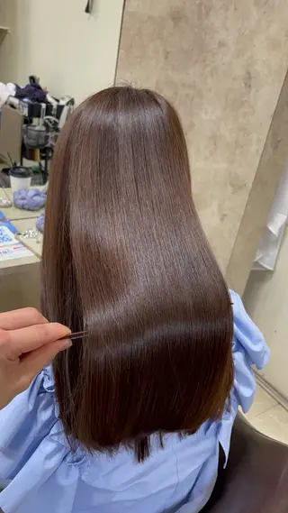 ロング 縮毛・酸性ストレート 特化のヘアスタイル