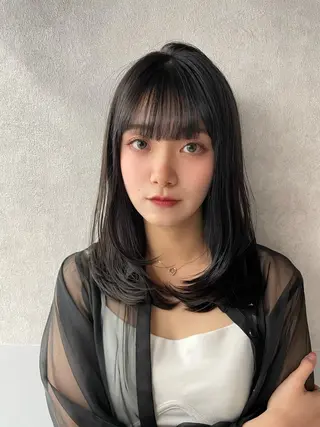 ロング カラー レイヤー/縮毛矯正 のマスター【タケル】のヘアスタイル