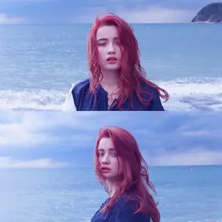 ロング カラー 逗子葉山 ナオイカイラのヘアスタイル