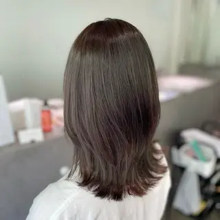セミロング 廣田 紗奈のヘアスタイル