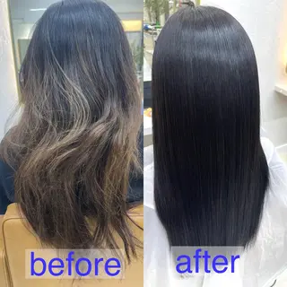 ロング 中顔面短縮 顔まわり新田大翔のヘアスタイル
