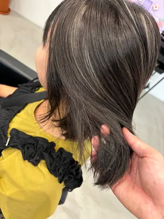 ミディアム カラー 金森 斗夢のヘアスタイル